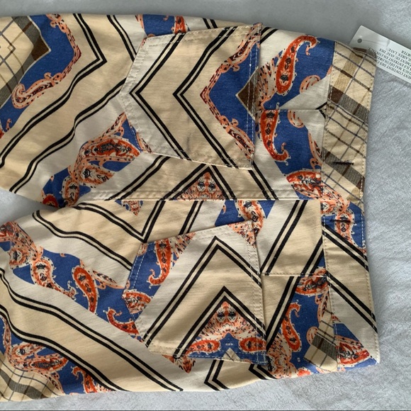 🌟NWT FREE PEOPLE FLOAT ON BY SUPERFLARE BOHO FARRAH MULTICOLOUR PAISLEY JEAN🌟 - Picture 15 of 16